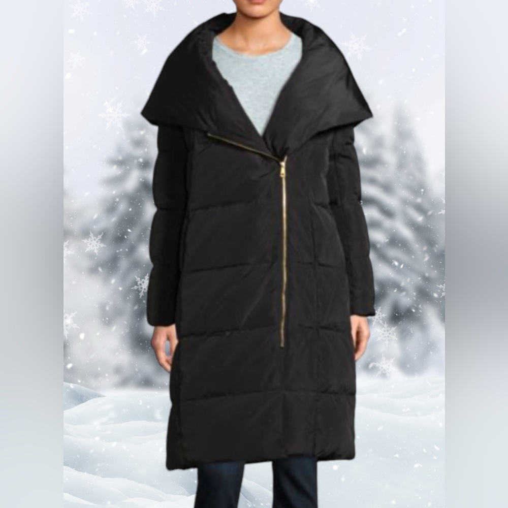 COLE HAAN Portrait Collar Puffer Coat